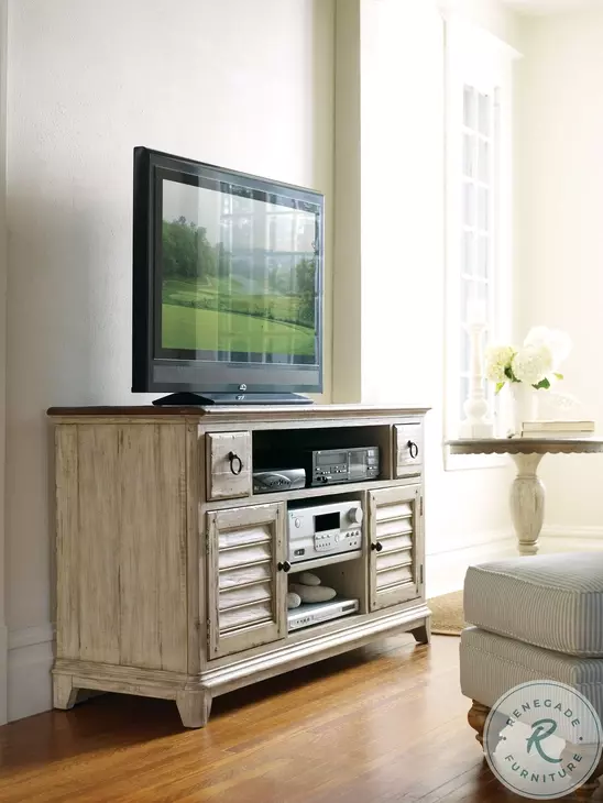 Weatherford Cornsilk And Brown 56" Console