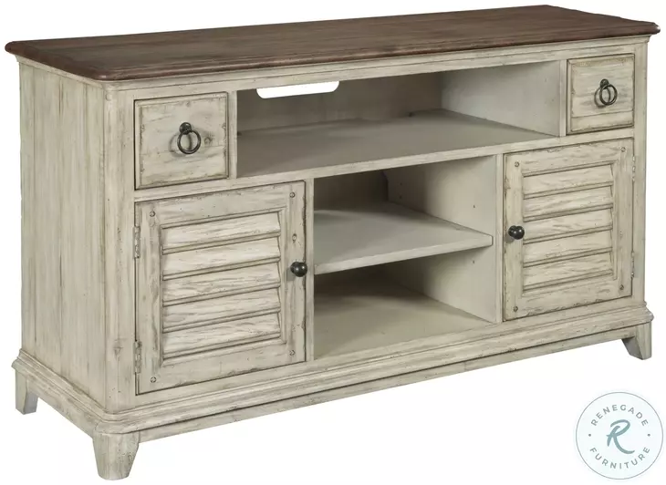 Weatherford Cornsilk And Brown 56" Console