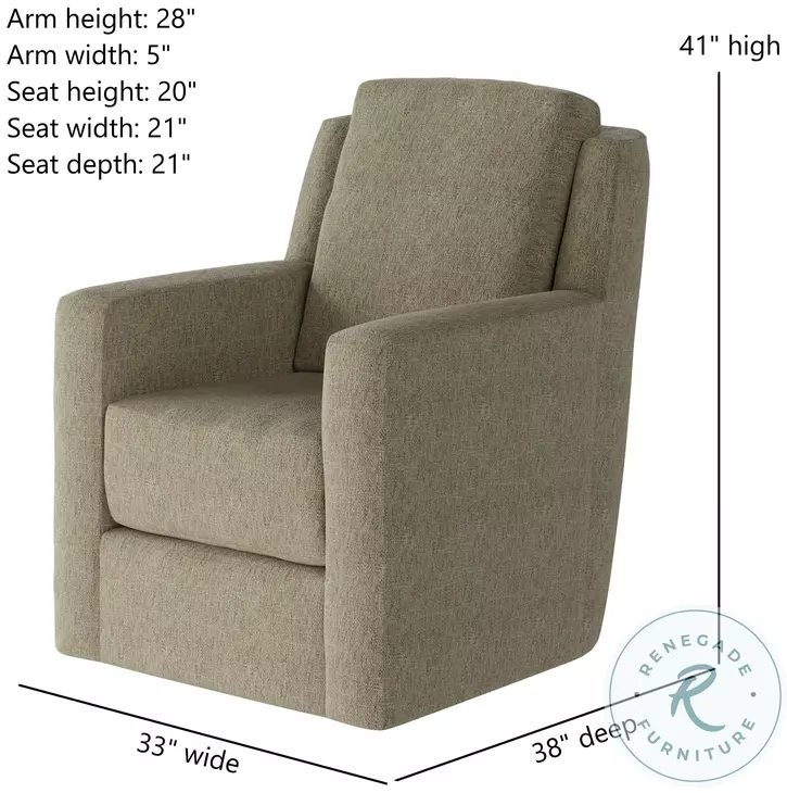 Diva Berber Natural Swivel Glider