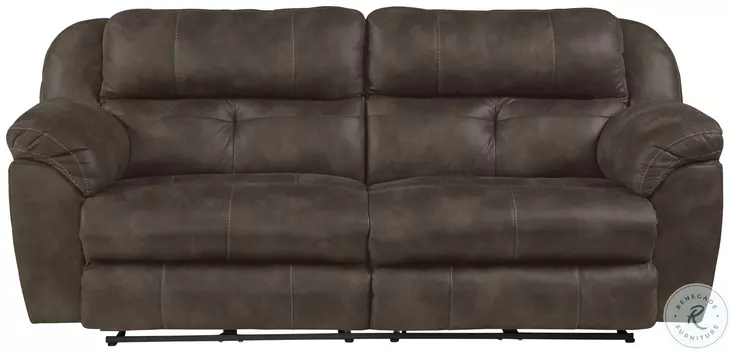 Ferrington Dusk Lay Flat Power Reclining 90" Sofa With Power Headrest And Lumbar