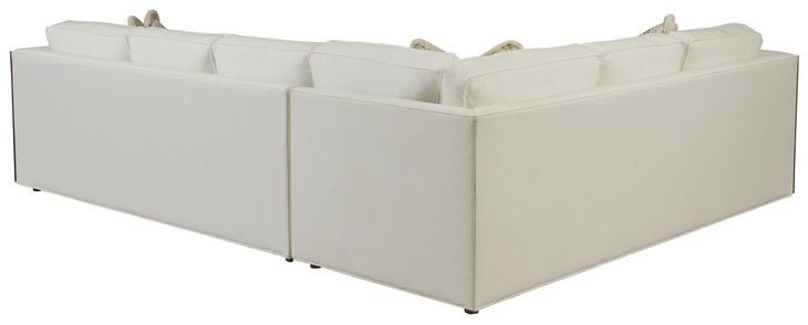 Rendezvous Cream 2 Piece Modular Westcliffe Sectional with Pillows