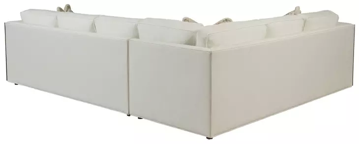 Rendezvous Cream 2 Piece Modular Westcliffe Sectional with Pillows