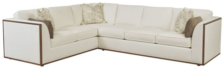 Westcliffe Rendezvous Cream 2 Piece Modular Sectional with Pillows