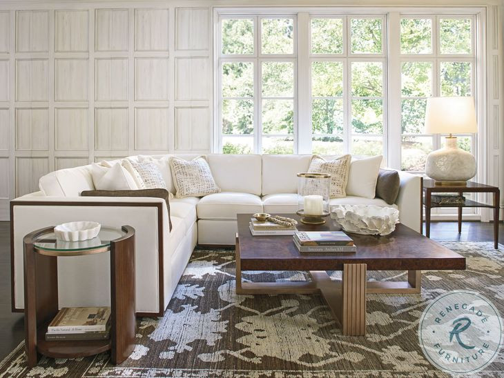 Rendezvous Walnut Square Holloway Occasional Table Set