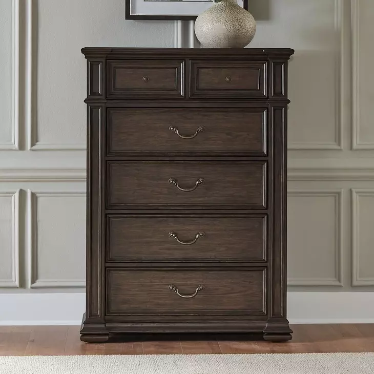 Provence Park Chateau Brown 6 Drawer Chest
