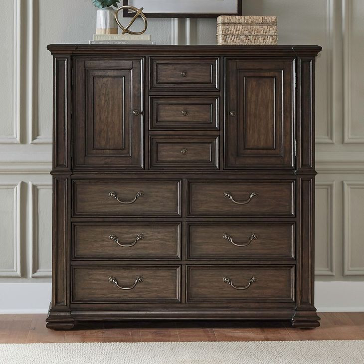 Lavande Grove Chateau Brown 9 Drawer Dressing Chest