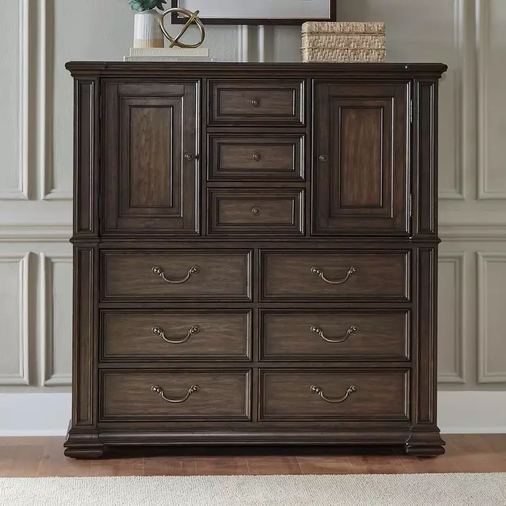 Provence Park Chateau Brown 9 Drawer Dressing Chest