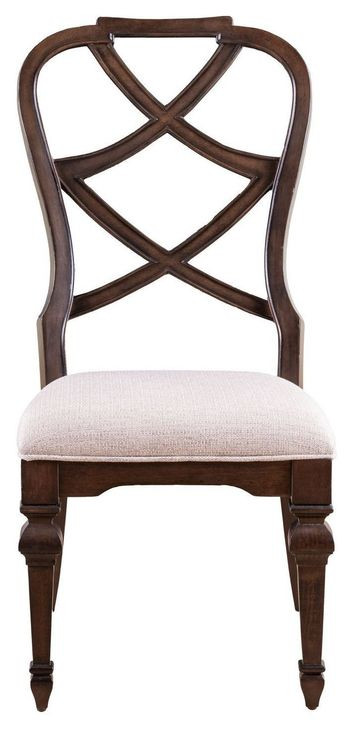Provence Park Cream X Back Upholstered Side Chair Set of 2