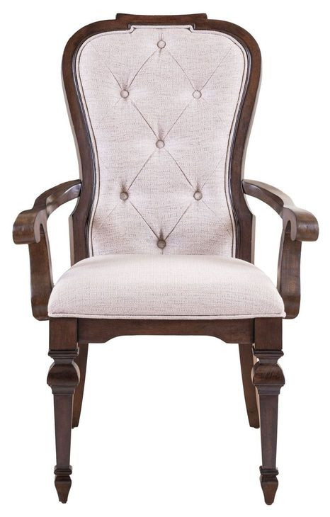 Provence Park Cream Upholstered Arm Chair Set of 2