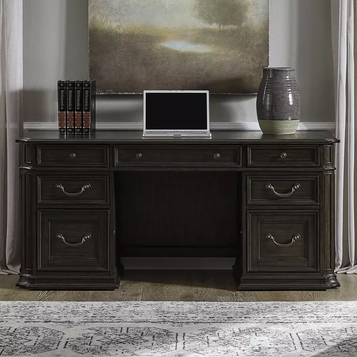 Providence Park Chateau Brown 66" Jr Executive Credenza
