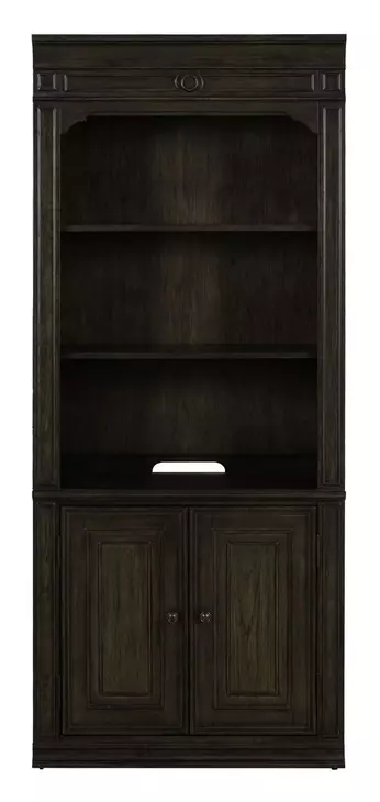 Parkside Estate Chateau Brown 2 Door Bunching Bookcase