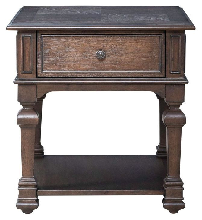 Provence Park Chateau Brown Rectangular End Table