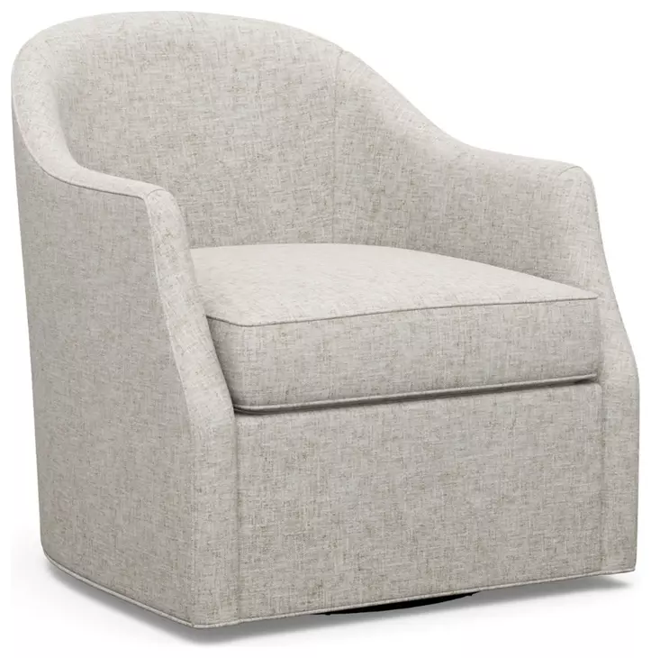 Escala Ariana Beige Upholstered Swivel Chair