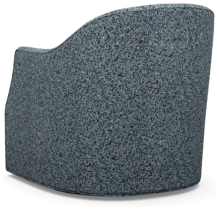 Ariana Blue Upholstered Escala Swivel Accent Chair