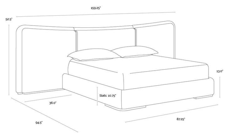 Clarimond Hailey Moon and Meg Taupe King Upholstered Platform Bed