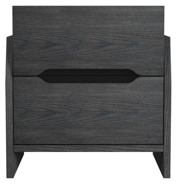 Darby Midnight Blue 2 Drawer Nightstand with USB Charging