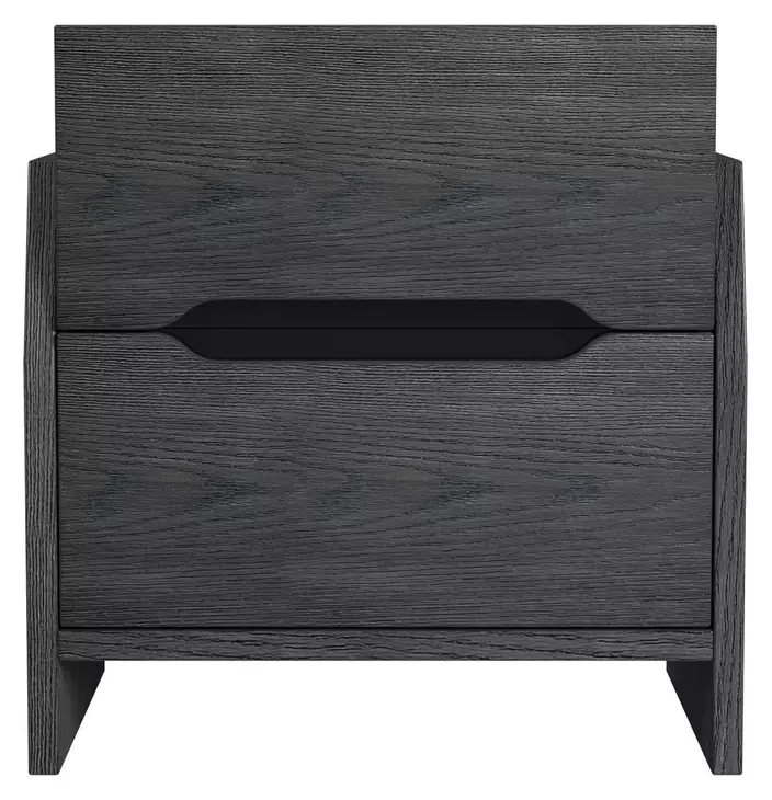 Darby Midnight Blue 2 Drawer Nightstand with USB Charging