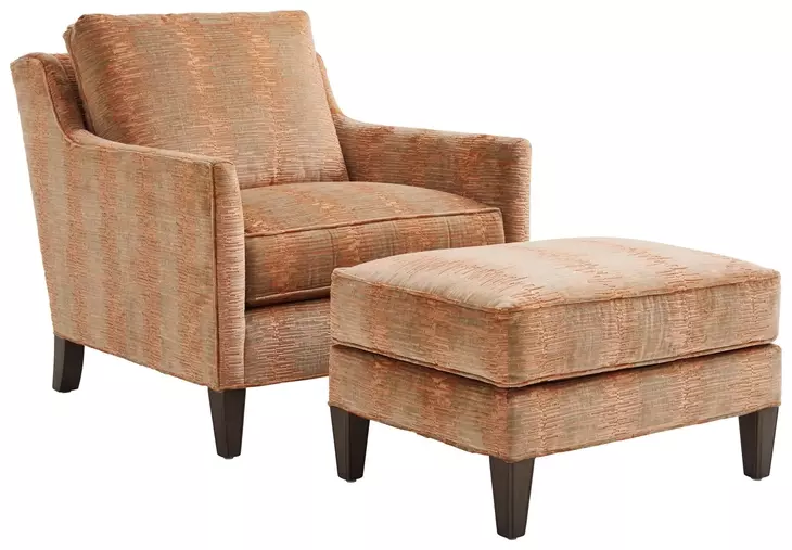 Turin Ariana Sandstone Leather Upholstered Rectangular Ottoman