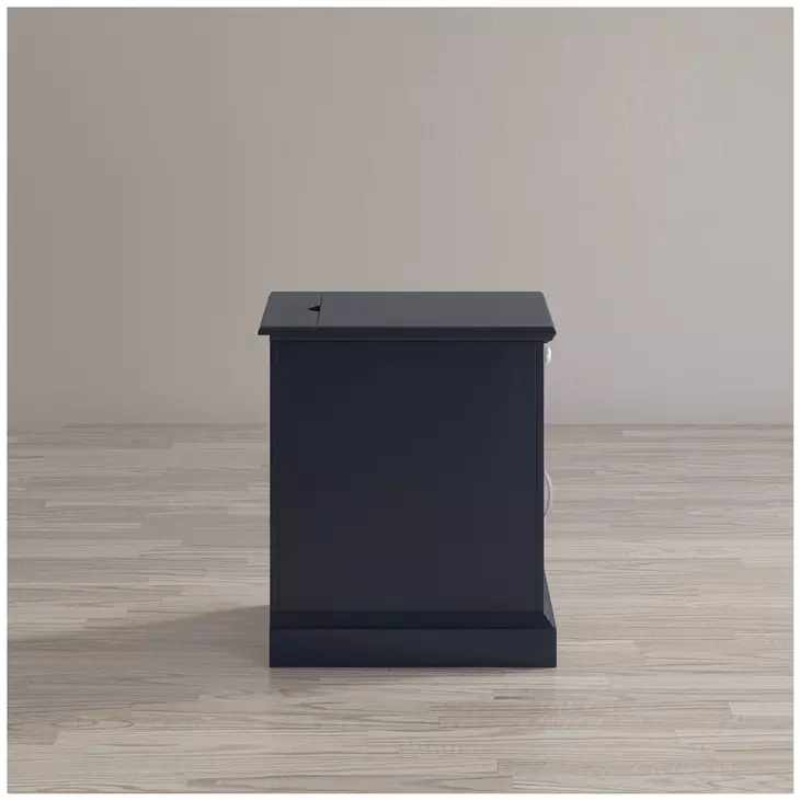 Craftsman Navy Chairside Table