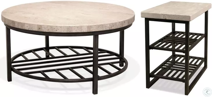 Capri Alabaster Travertine Console Table