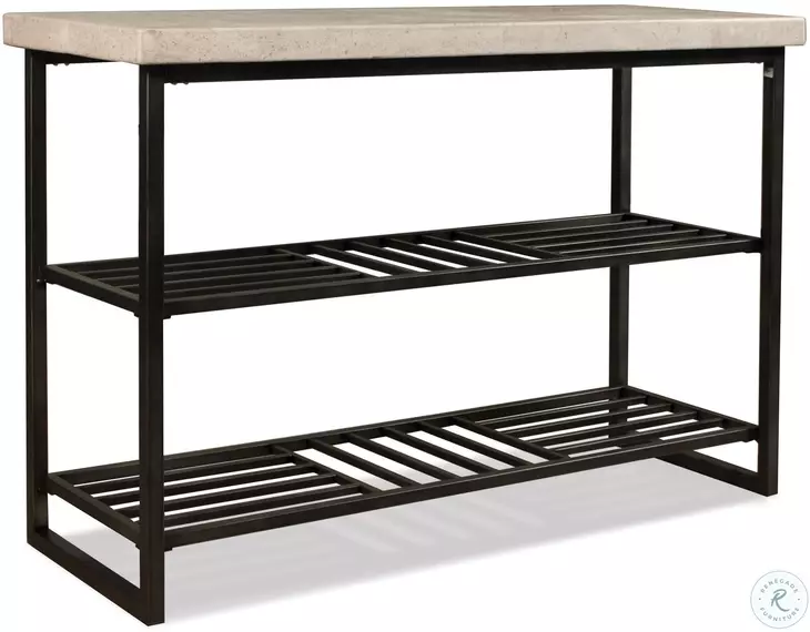 Capri Alabaster Travertine Console Table