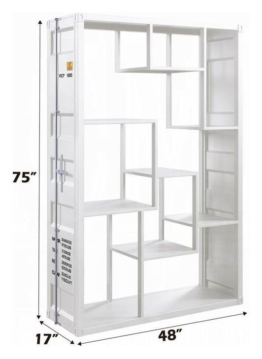 Cargo White Bookcase
