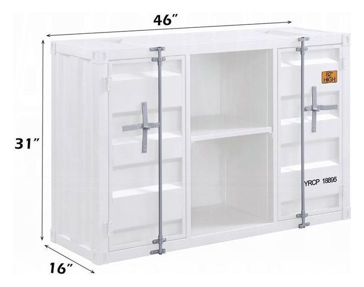 Cargo White 2 Door Server
