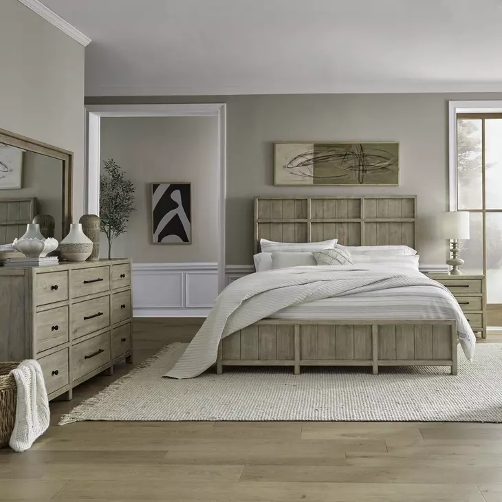 Proximity Place Barley Buff Panel Bedroom Set