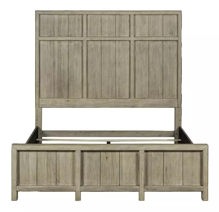 Central Place Barley Buff Queen Panel Bed