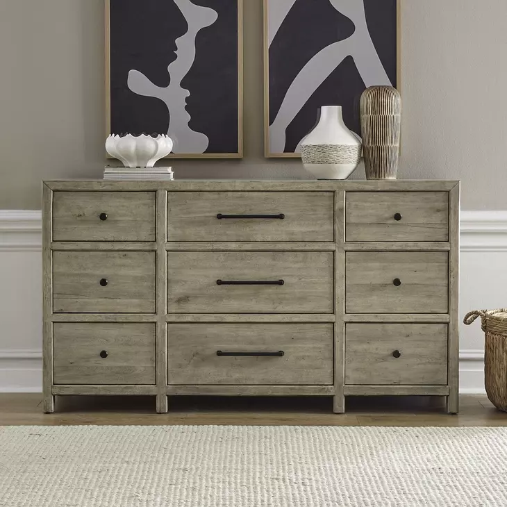 Proximity Place Barley Buff 9 Drawer Dresser