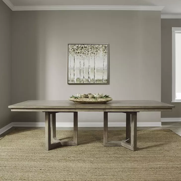 Proximity Place Barley Buff 100" Extendable Rectangular Dining Table