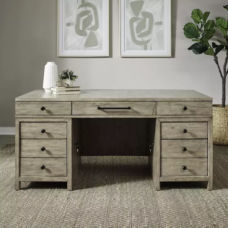 Proximity Place Barley Buff 66" Jr Executive Desk