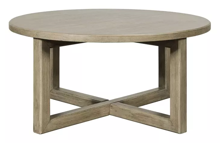 Proximity Place Barley Buff Round Cocktail Table