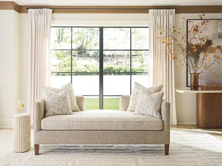 La Costa Brown and Gray Sebastian 79" Settee