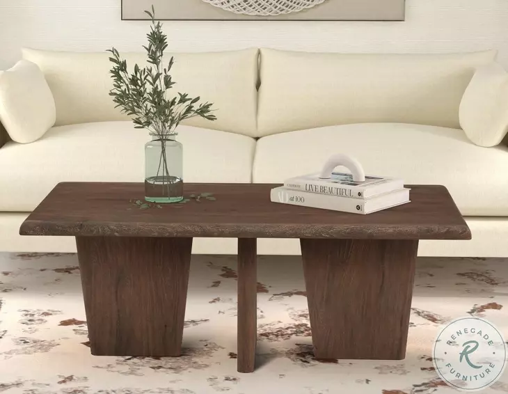Lasso Brown Rectangular Cocktail Table