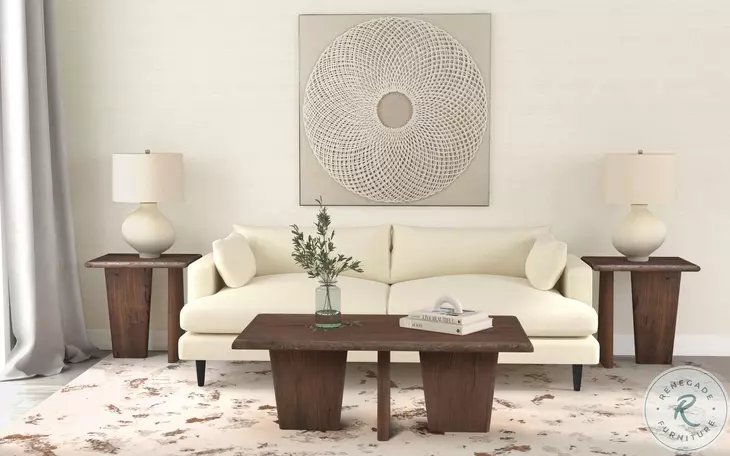 Lasso Brown Square End Table