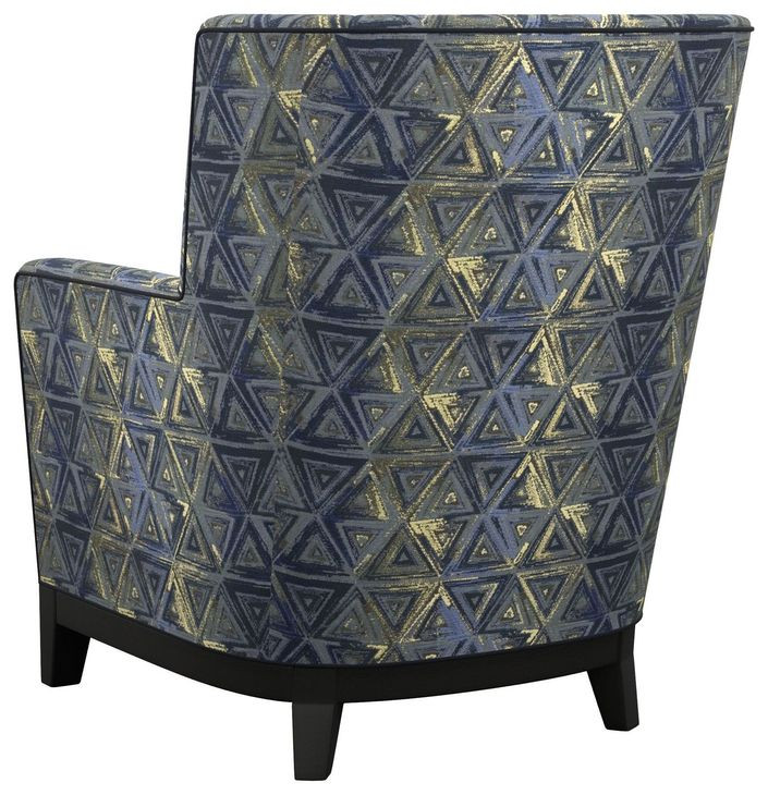 Atlas Blue Upholstered Lounge Chair