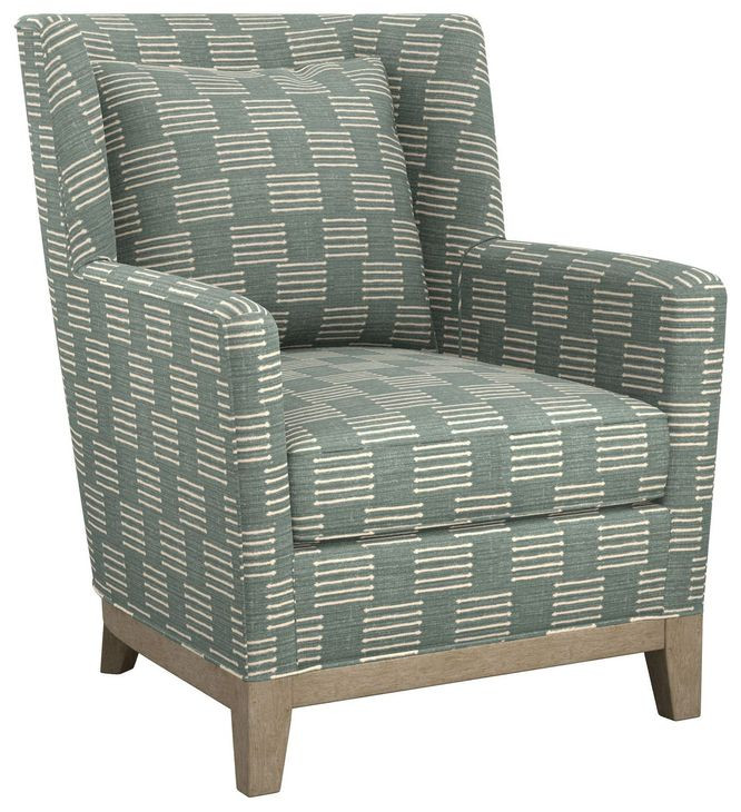 Atlas Green Upholstered Lounge Chair