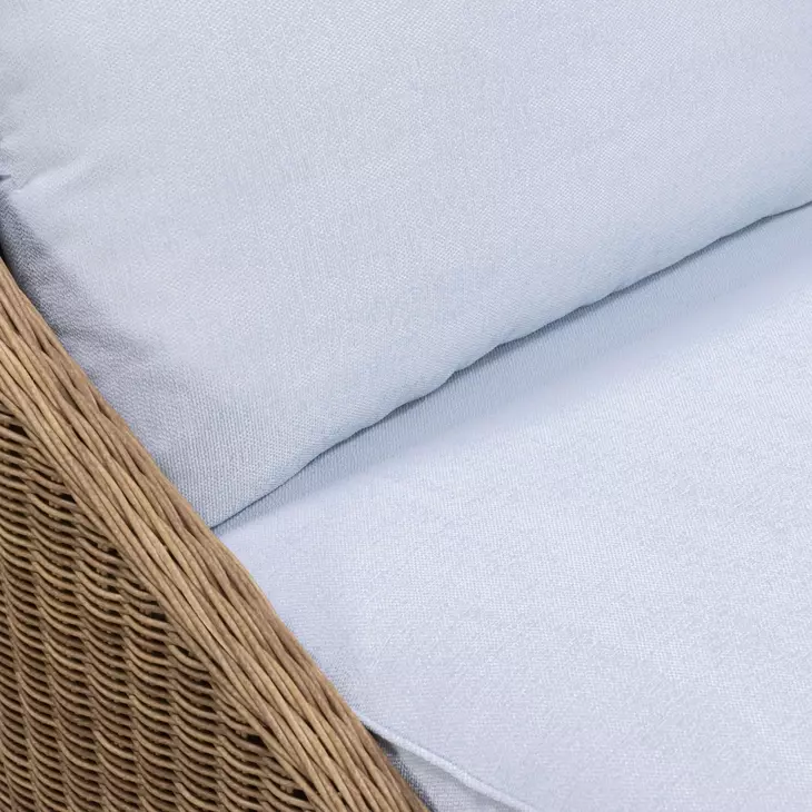 Axel Blue Performance Fabric Upholstered Outdoor Lounge Chair