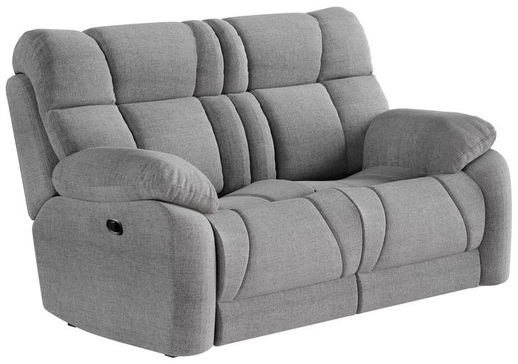 Wild Card Bahari Platinum 68" Reclining Loveseat with USB Charging
