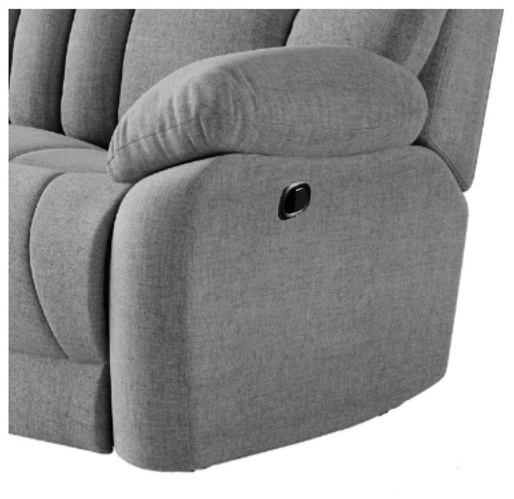 Wild Card Bahari Platinum 92" Reclining Sofa with USB Charging