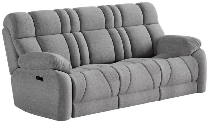 Wild Card Bahari Platinum 92" Reclining Sofa with USB Charging