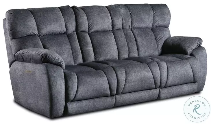 Wild Card Brady Charcoal Power Headrest Zero Gravity Reclining 92" Sofa with USB ports