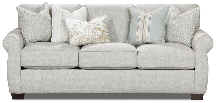 Limelight Mineral Gray Performance Fabric 91" Sofa