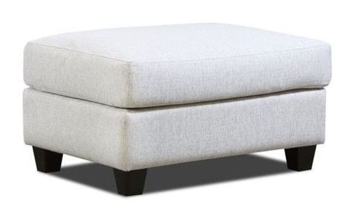 Durango Pewter Off White Performance Fabric Rectangular Ottoman