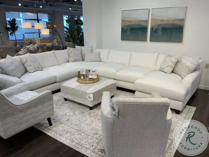 Hobnob Cotton RAF Chaise Sectional