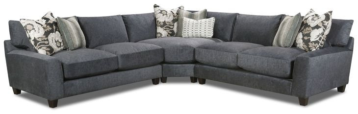 Argo Ash Gray 3 Piece Modular Sectional with Pillows