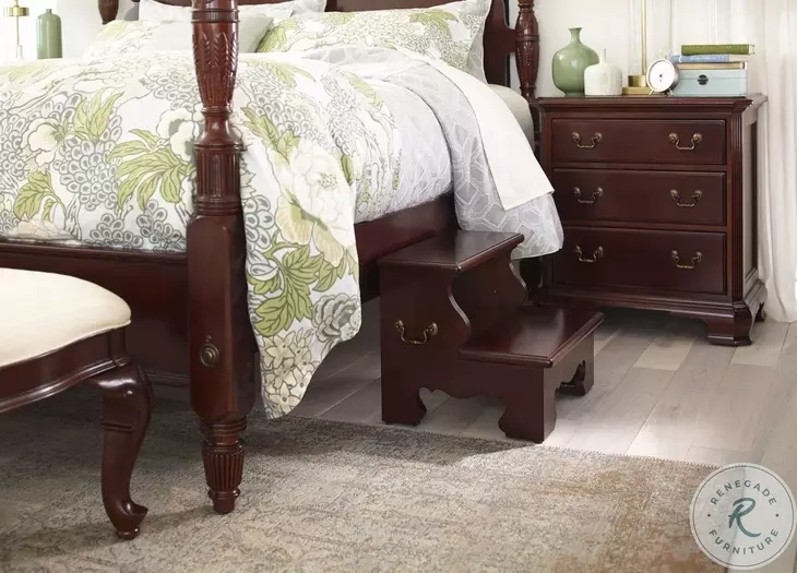 Orchard Crest Classic Antique Cherry Bed Steps