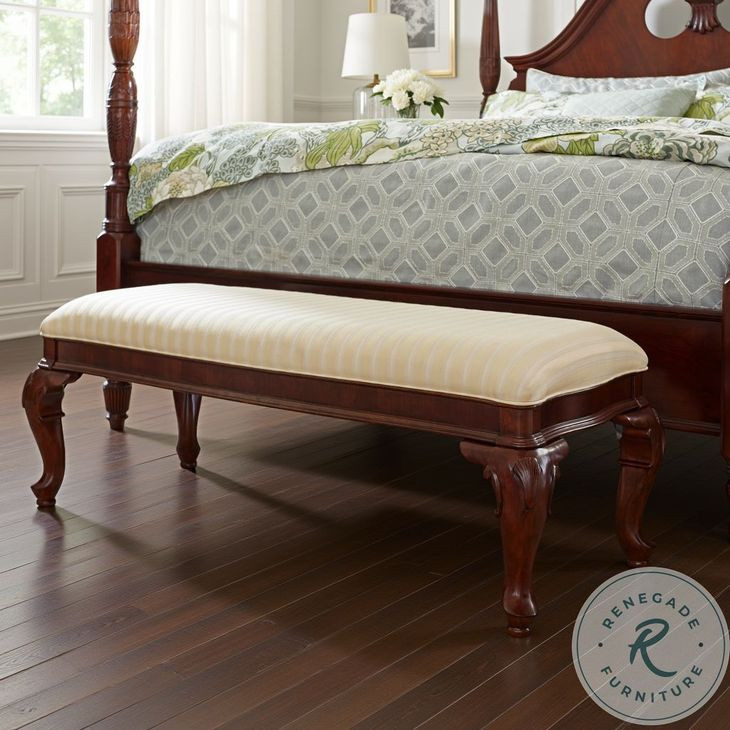 Orchard Crest Classic Antique Cherry Bed Bench