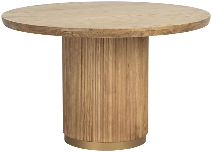 Kalla Rustic Oak 48" Round Dining Table